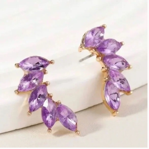 ❤️ FREE Gemstone Wing Leaf Hot Chic Boho Peasant Hipster Hip Hippie Art Earrings - Picture 3 of 3